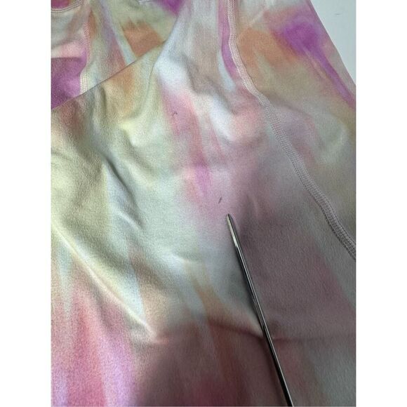 Old Navy Active Leggings Womens Powersoft Tie Dye Size L Pink Yellow White - Picture 8 of 12